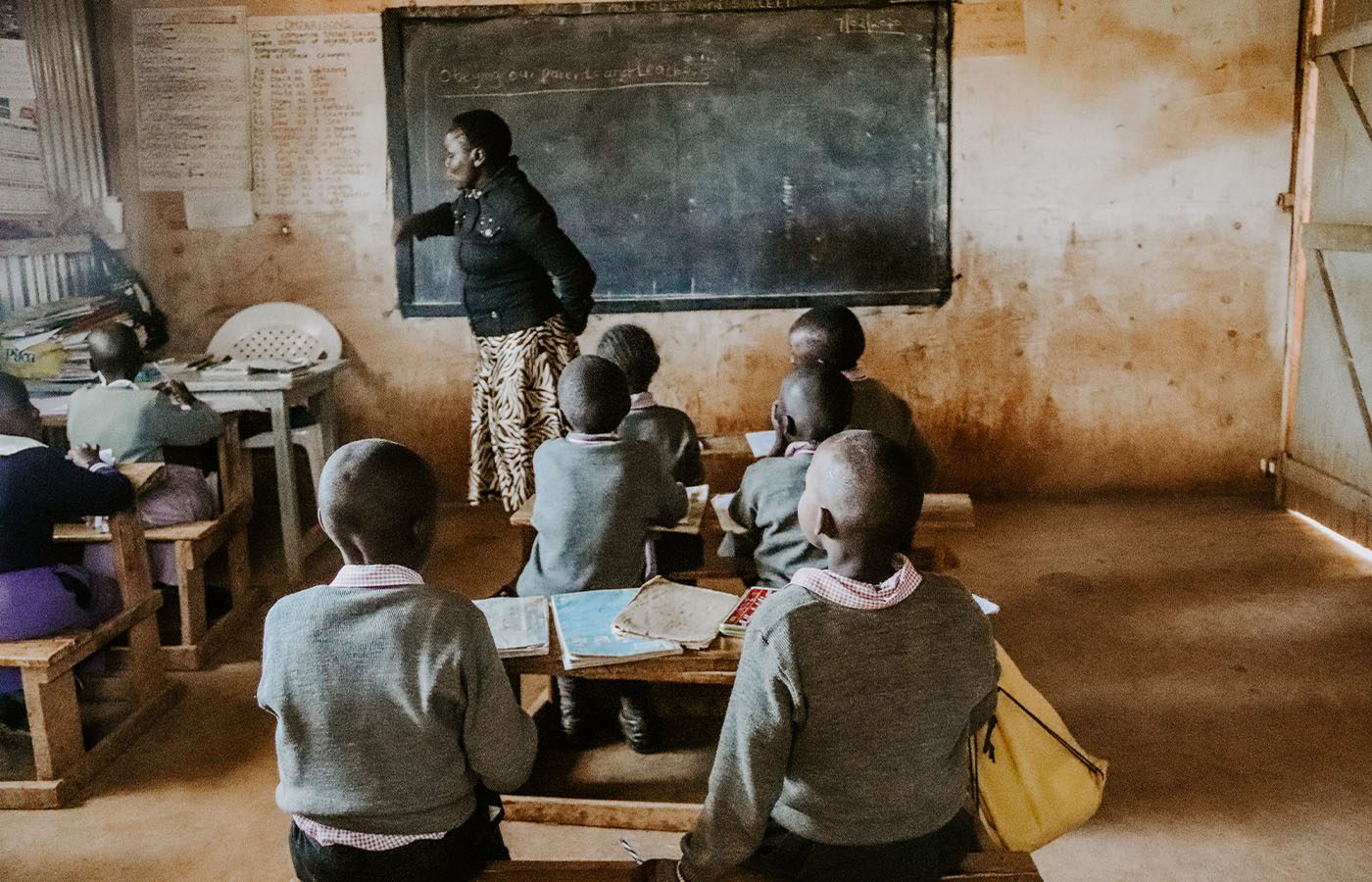 primary school classroom in kenya